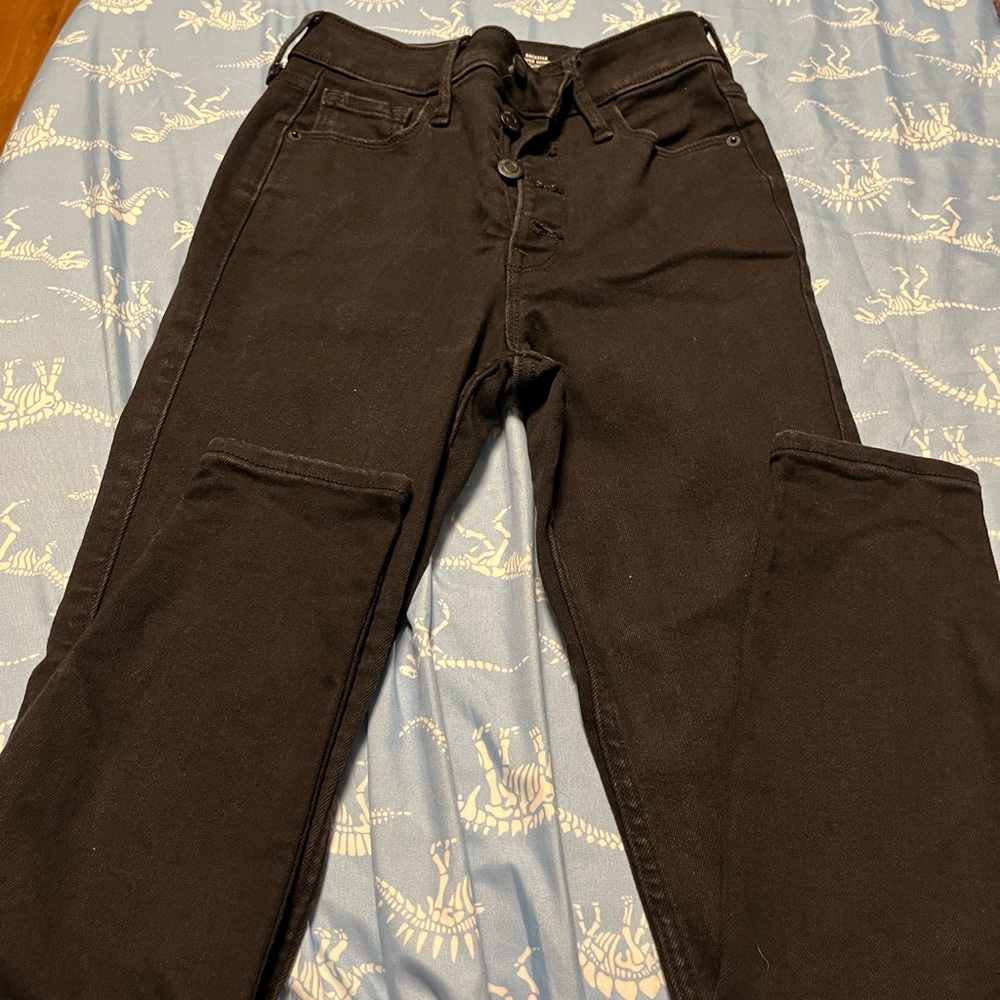 Old Navy Black High-Rise Jeans